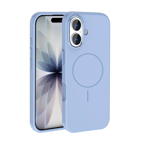 iPhone 17 Kılıf Kablosuz Şarj Özellikli Metal Kamera Çerçeveli Edi Silikon Kapak ürün görseli 1