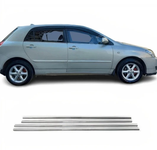Toyota Corolla Hb Krom Cam Çıtası 2002-2006 4 Parça Paslanmaz Çelik Krom ürün görseli 1