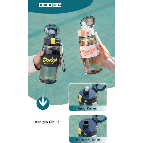 Dodge Su Matarası Tritan Siyah 670Ml - Resim 3