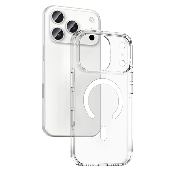 iPhone 17 Pro Kılıf Kablosuz Şarj Özellikli Kamera Korumalı Kripto Kapak ürün görseli 1