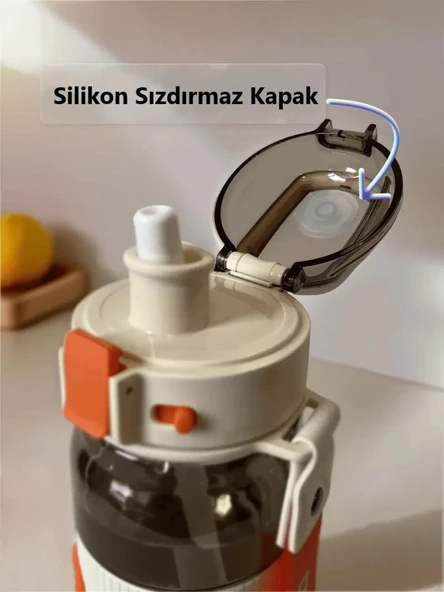 Dodge Su Matarası Tritan Siyah 670Ml - Resim 5