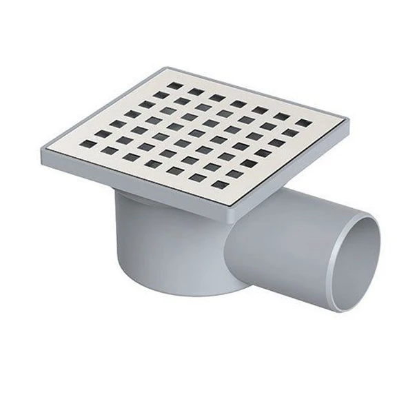 Maxiflow Paslanmaz Yer Sifonu 10x10 Q50 Çerçeveli ürün görseli 1