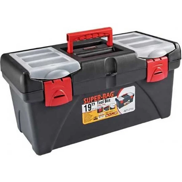 Super Bag 19'' Takım Çantası Malzeme ve Alet Kutusu 408x257x234h mm ürün görseli 1