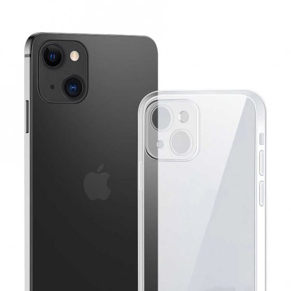 iPhone 13 Kılıf Blok Sert Arka Yüzey Yumuşak Silikon Kenar ürün görseli 1