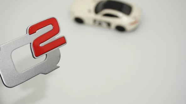 DK Tuning Alfa Romeo Q2 Kırmızı Gri Bagaj Logo Arma ürün görseli 1