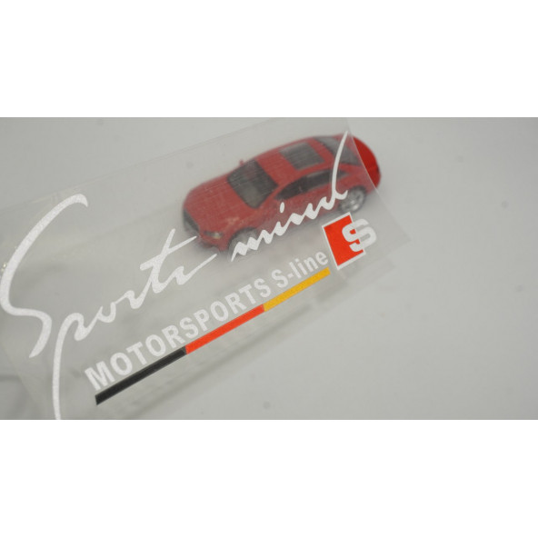 Audi Motorsport S Line SportMind Sticker ürün görseli 1