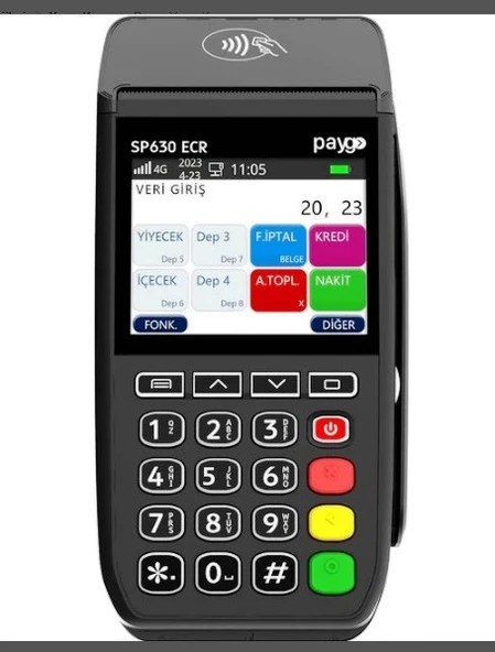 Paygo SP630 Ecr 4G Pro QR Kare Kod ve Temassız Ödeme Özellikli YazarKasaPos 4G  SERİSİ ürün görseli 1