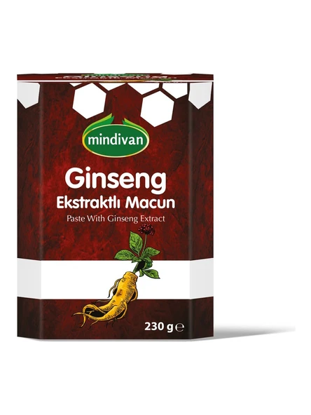 Mindivan Ginseng Ekstraktlı Polenli Macun 230 gr ürün görseli 1