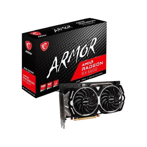 MSI Radeon RX 6600 ARMOR 8GB GDDR6 128 Bit Ekran Kartı ürün görseli 1