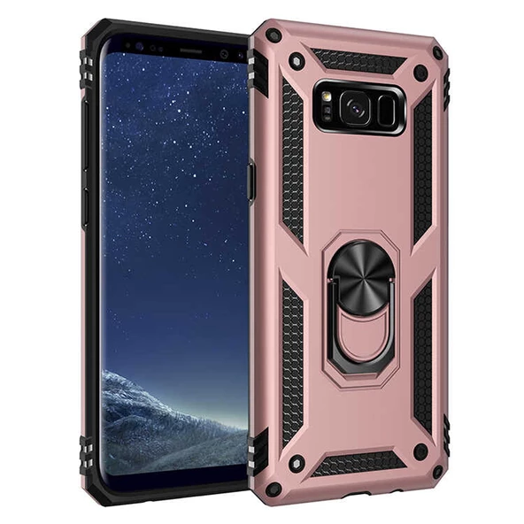 Gpack Samsung Galaxy S8 PLUS Kılıf Vega Tank Standlı Yüzüklü Mıknatıslı ürün görseli 1