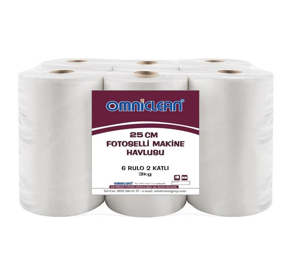 Omniclean 25cm Enmotion Fotoselli Kağıt Havlu 6 Rulo ürün görseli 1