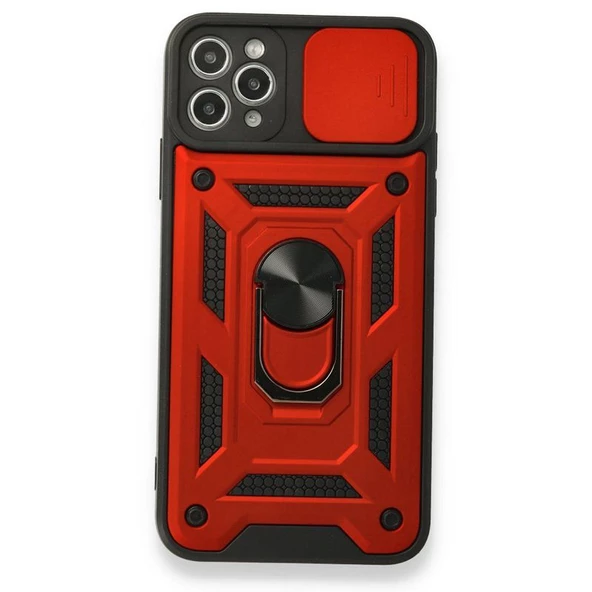 Gpack Apple iPhone 11 Pro Max Kılıf Tank Aramid Sürgülü Vega Yüzüklü ürün görseli 1
