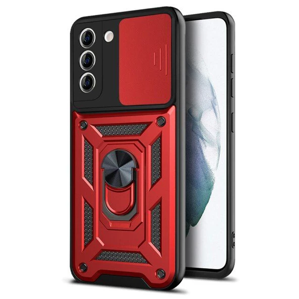 Gpack Samsung Galaxy S20 FE Kılıf Tank Aramid Sürgülü Vega Yüzüklü ürün görseli 1