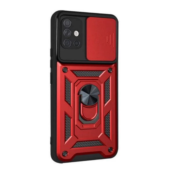 Gpack Samsung Galaxy A51 Kılıf Tank Aramid Sürgülü Vega Yüzüklü ürün görseli 1
