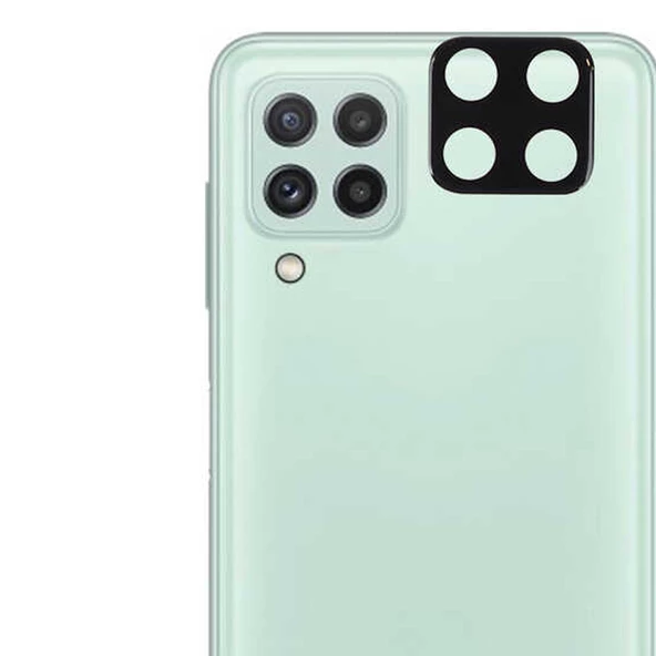 Gpack Samsung Galaxy A22 4G Kamera Lens Koruyucu Cam Siyah ürün görseli 1