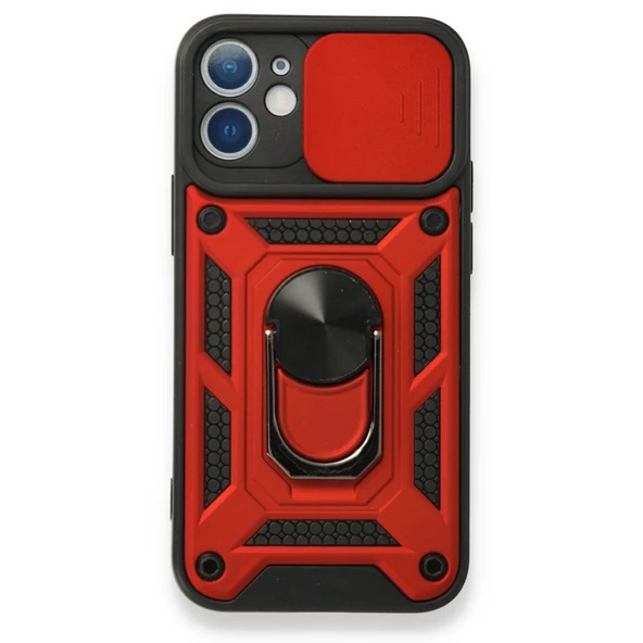 Gpack Apple iPhone 12 Kılıf Tank Aramid Sürgülü Vega Yüzüklü ürün görseli 1