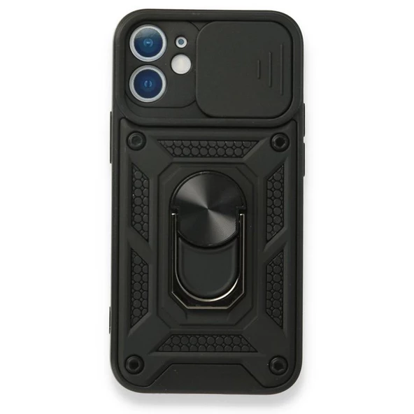 Gpack Apple iPhone 11 Kılıf Tank Aramid Sürgülü Vega Yüzüklü ürün görseli 1