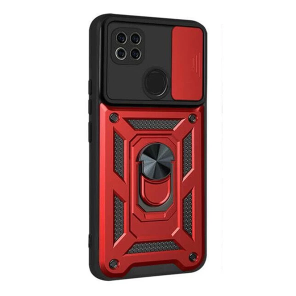 Gpack Xiaomi Redmi 9C Kılıf Tank Aramid Sürgülü Vega Yüzüklü ürün görseli 1