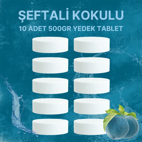 5 Adet 2x500Gr - ŞEFTALİ - Nem Alıcı Rutubet Giderici Yedek Tablet ürün görseli 1