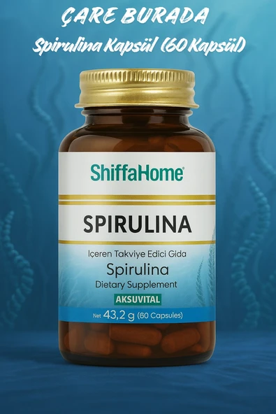 Spirulina Kapsül 60 adet ürün görseli 1