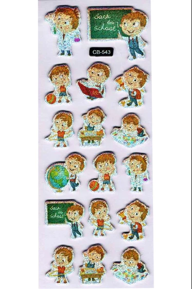 Sticker Kabartmalı Sticker Defter Planlayıcı Etiket (cb543) 16x7 cm- Okul Çocuk Eğitim ürün görseli 1