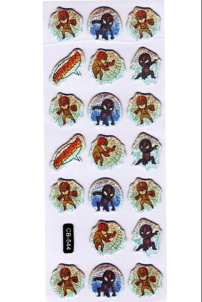 Sticker Kabartmalı Sticker Defter Planlayıcı Etiket (cb544) 16x7 cm- Örümcek Adam ürün görseli 1