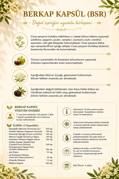 Berkap Civanperçemi Kapsül 60 adet - Resim 3