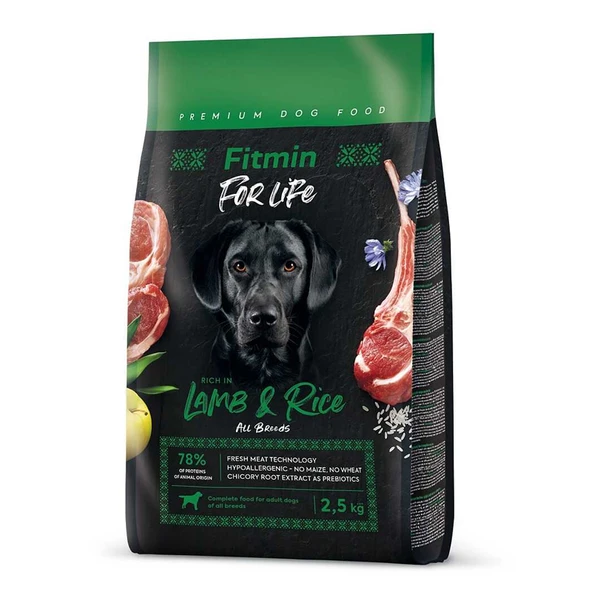Fitmin Forlife Kuzulu Yetişkin Köpek Maması 2,5 Kg ürün görseli 1