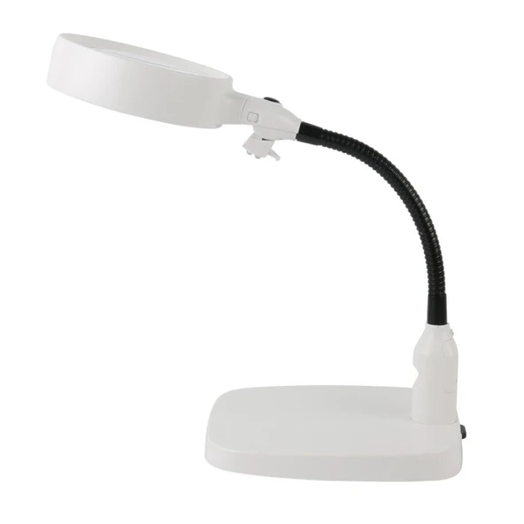 Masaüstü 10X Led Işıklı Büyüteç Okuma El Sanatları Onarım Büyüteç 7765 ürün görseli 1