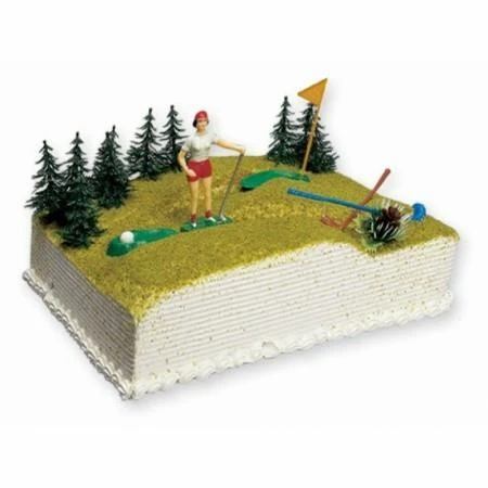 Golf Temalı Maket Pasta süsü ürün görseli 1