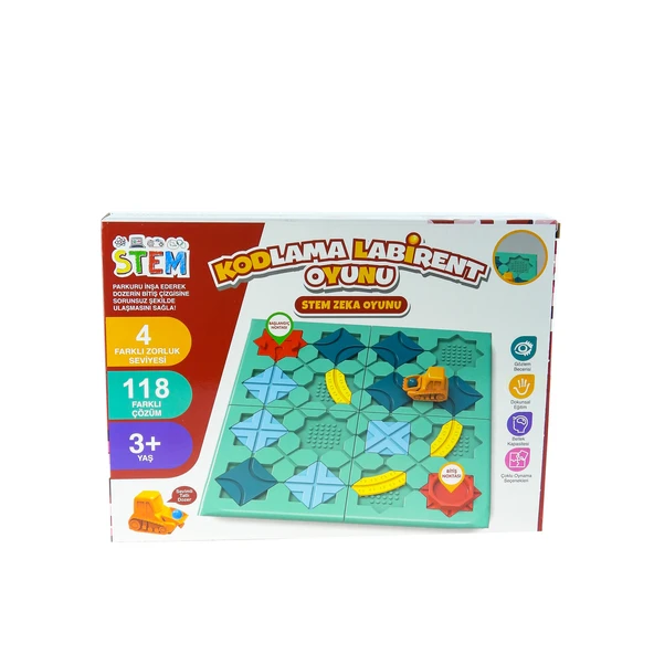 Stem Kodlama Labirent Oyunu 4 Seviye Zorluk 118 Çözüm ürün görseli 1