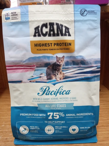 Acana Pacifica Cat Tahılsız Balıklı Kedi Maması 1,8 kg+ ürün görseli 1