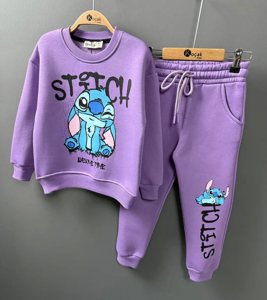 Stitch Kız Çocuk Eşofman Takım - Resim 2