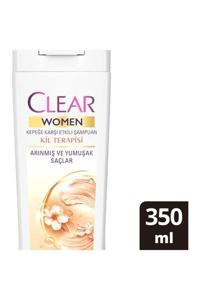 Clear Women Kepeğe Karşı Şampuan Kil Terapisi 350 ml ürün görseli 1