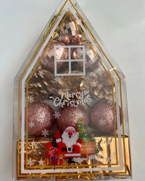 Yılbaşı Süsü 12' li 10 Cm Karışık 12 Adet Set ürün görseli 1