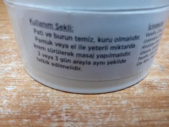 Kedi ve Köpek Pati ve Burun Kremi 110 ML - Resim 2