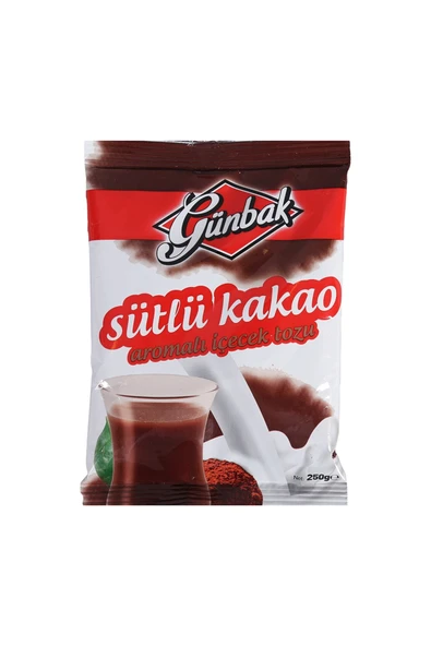 Günbak Sütlü Kakao Aromalı Toz İçecek 250 gr ürün görseli 1