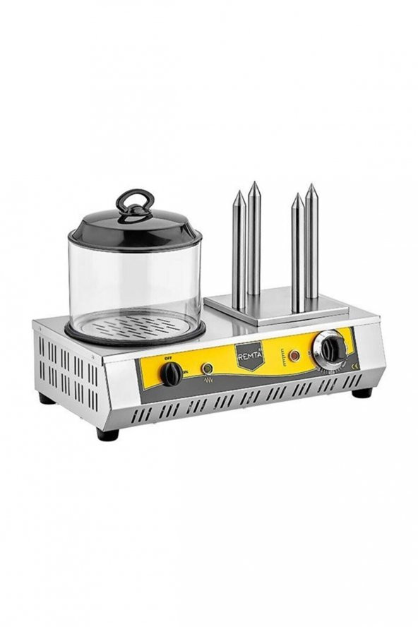 Remta Hot Dog Makinesi 4 Çubuk Hot Dog Sosis Pişirme Yapma KZ01 ürün görseli 1
