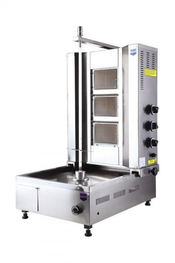 Remta Doğalgazlı Döner Ocağı Makinası 3 Radyan Alttan Motor D06A ürün görseli 1