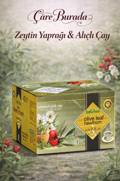 Zeytin Yapraklı & Alıçlı Karışık Bitki Çayı (40 Adet) ürün görseli 1