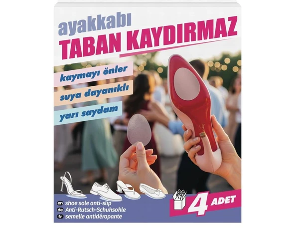Ayakkabı Kaydırmaz Bant Kaymayı Önler Suya Dayanıklıdır Şeffaf 4 Ad ürün görseli 1