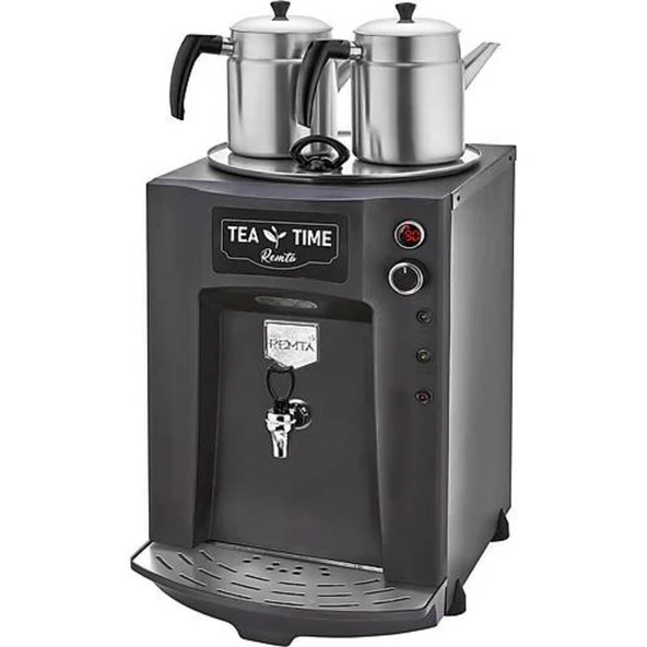 Remta 2 Demlikli Premium Jumbo Çay Makinesi Siyah Renk - 23 Lt DE11P ürün görseli 1