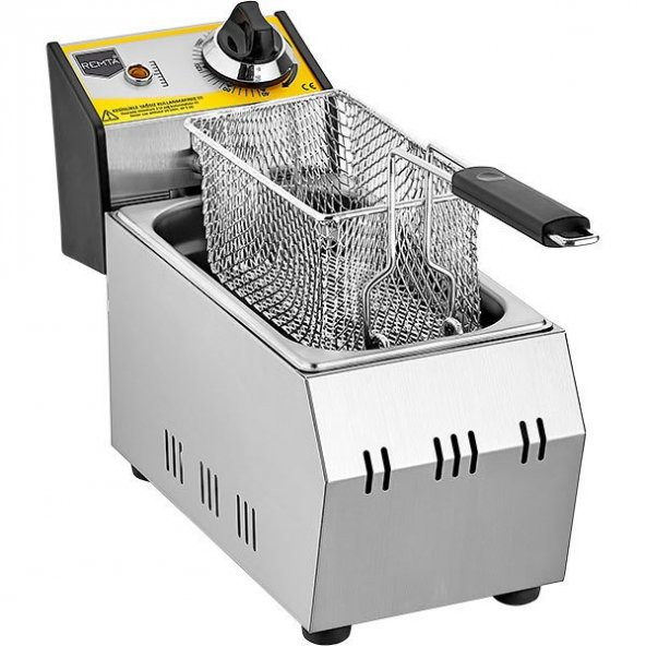 Remta Tekli Fritöz Kapaklı Elektrikli 3 Litre R90 ürün görseli 1