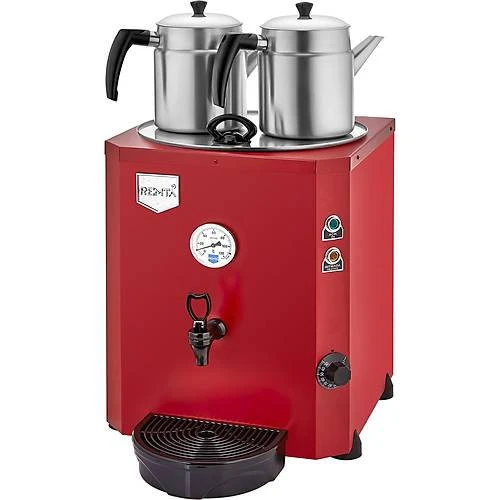Remta 2 Demlikli Jumbo Çay Makinesi Şamandıralı 23 l - Kırmızı Renk - De11s ürün görseli 1