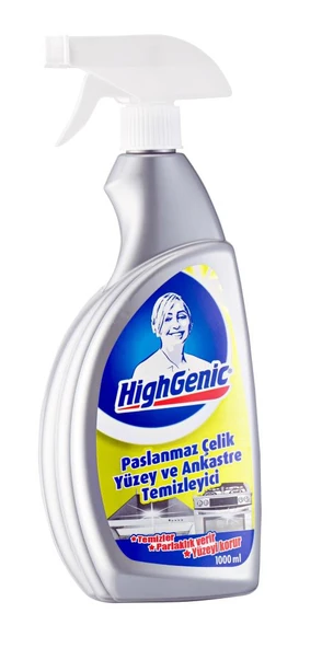 Geseus Highgenic Paslanmaz Çelik ve Ankastre Yüzey Temizleyici, Parlatıcı, Koruyucu 750ml ürün görseli 1