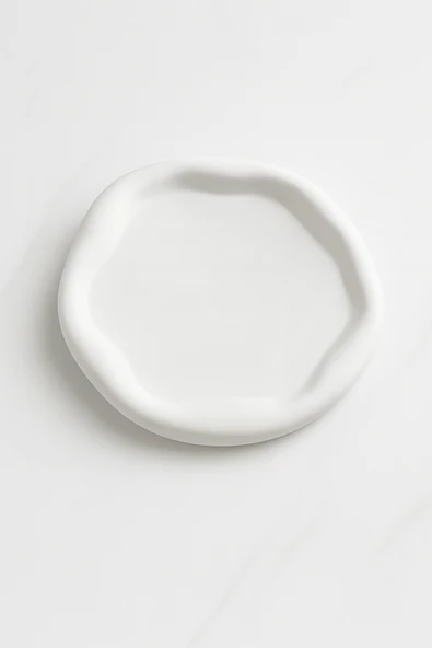 Dekoratif Yuvarlak Sunumluk Tabak 18,5x18,5cm ürün görseli 1