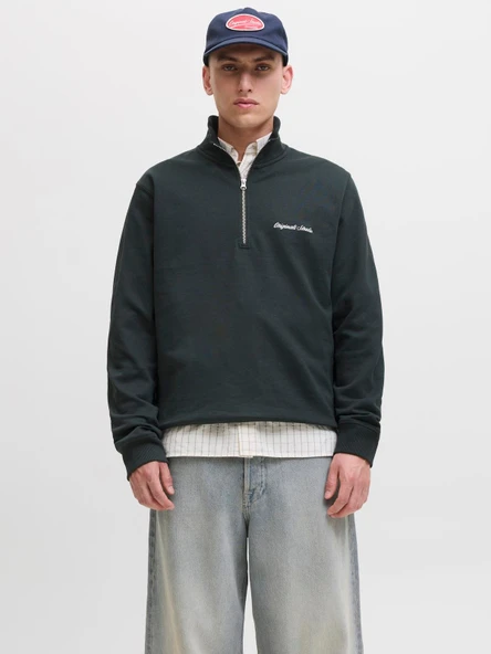JORNORREBRO EMB SWEAT HIGH NECK NOOS Forest River Forest River XL ürün görseli 1