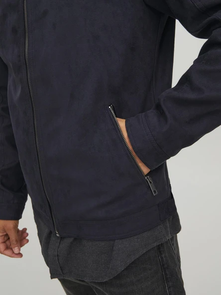 JJEROCKY JACKET NOOS Jet Black Jet Black M - Resim 6