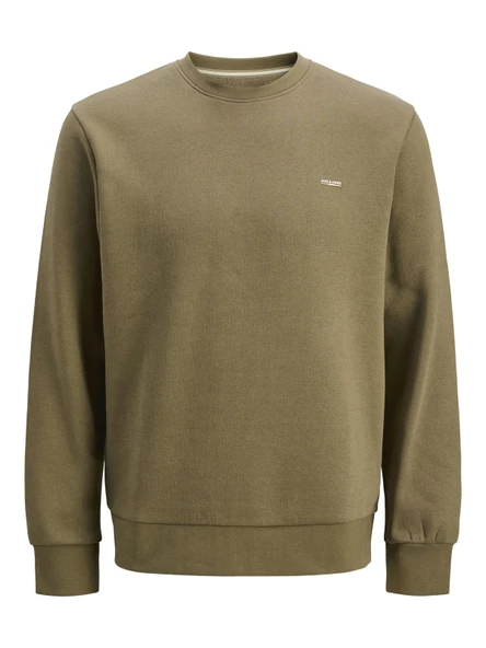 JPRBLUNATHAN SWEAT CREWNECK Stone Gray Stone Gray S ürün görseli 1