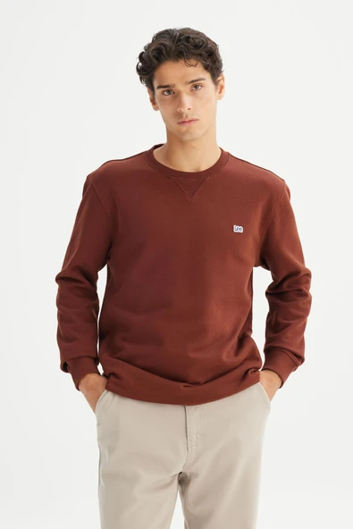 Erkek Small Logo Sweatshirt LuxBrown LuxBrown M ürün görseli 1